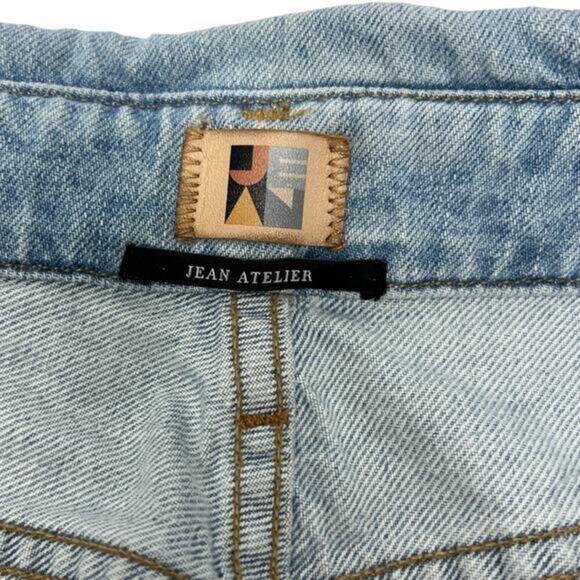 JEAN ATELIER Flip in‎ the Sky High Rise Straight Leg Jeans Size 28 Vintage Wash - Picture 15 of 16